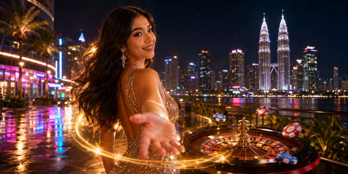 Pemain Malaysia menikmati permainan roulette bergaya moden di Kuala Lumpur melalui platform 4707
