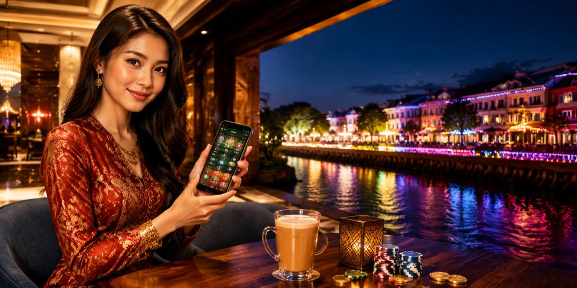 Suasana kasino malam di Malacca dengan paparan bonus deposit menarik