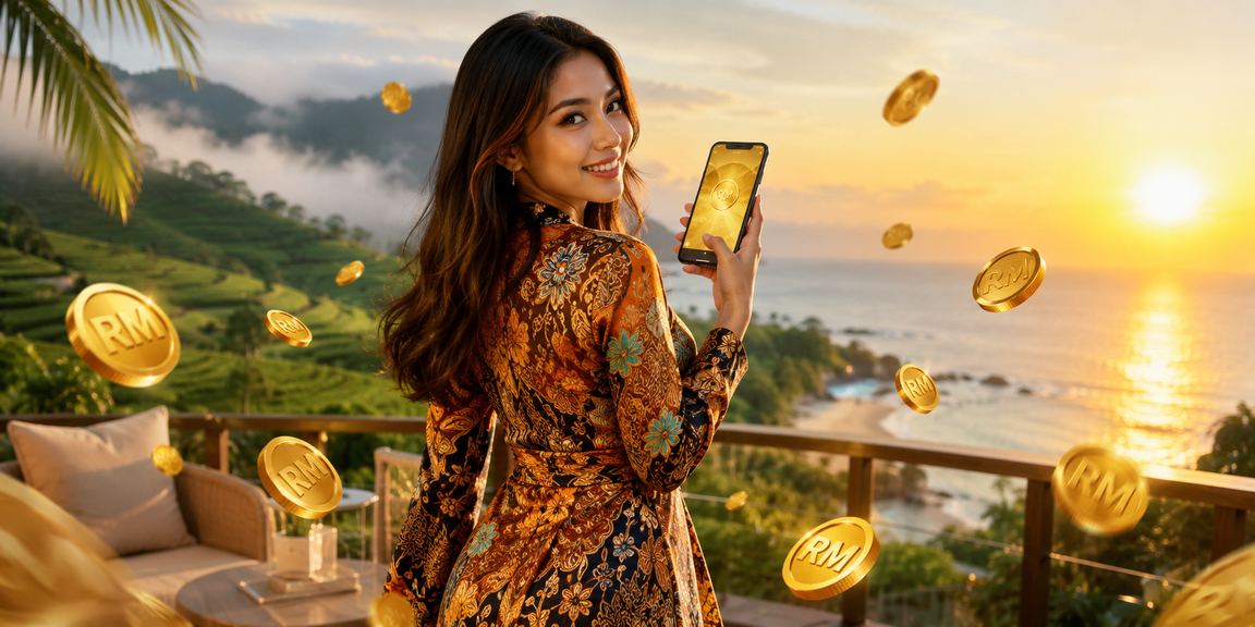 Pengguna Malaysia berbaju batik mendaftar akaun baharu di 4707 untuk bermain Baccarat